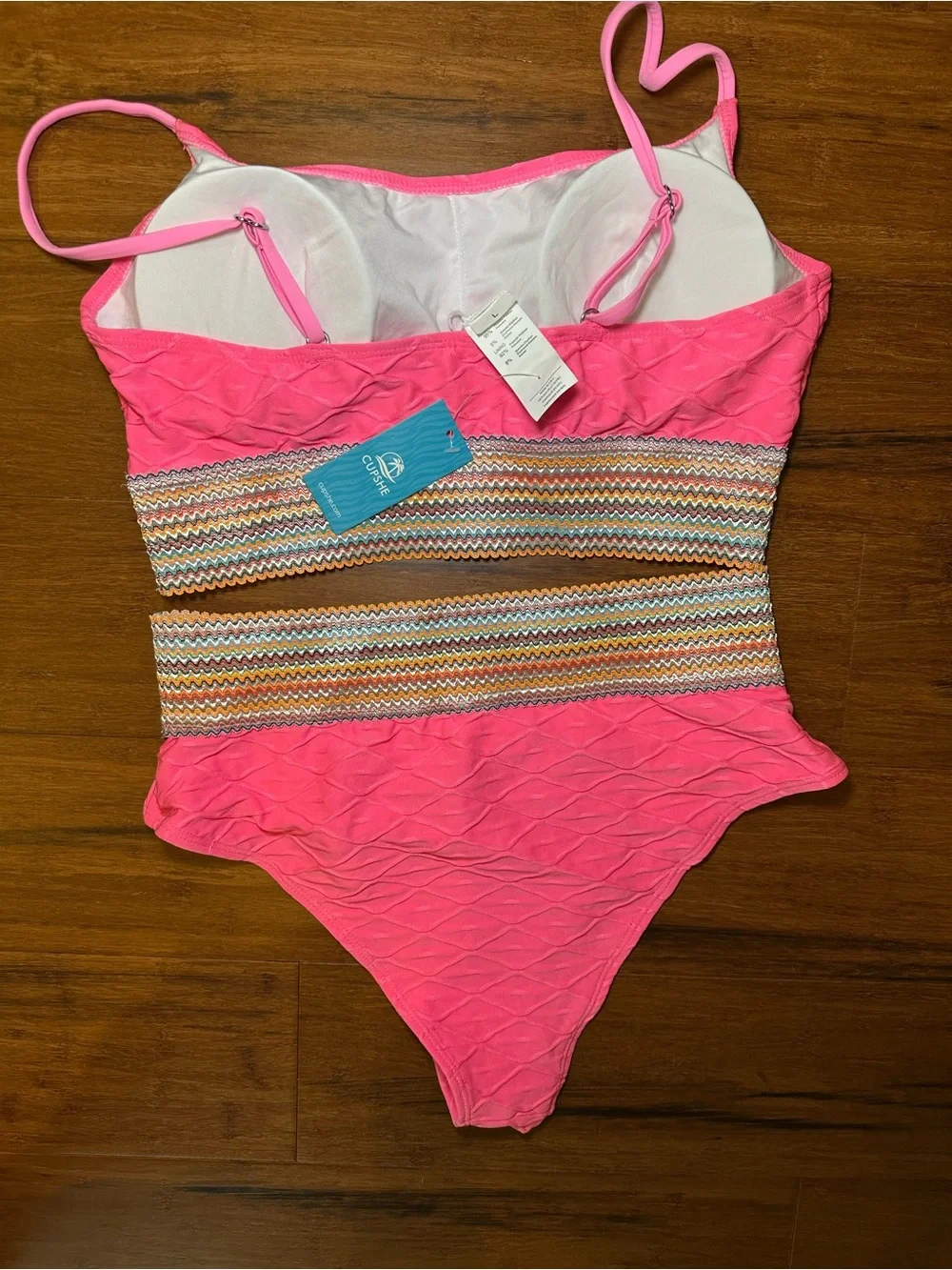 Cupshe Women’s Two-Piece Swim Set with Decorative Waistband